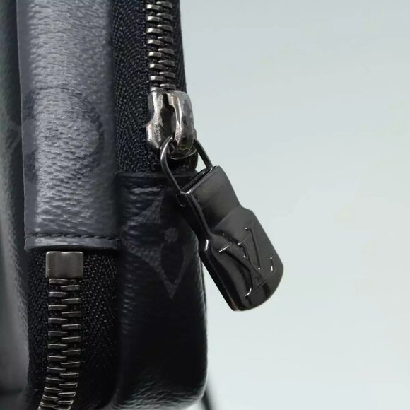 LOUIS VUITTON Monogram Eclipse Double Phone Pouch Gray - Picture 4 of 16